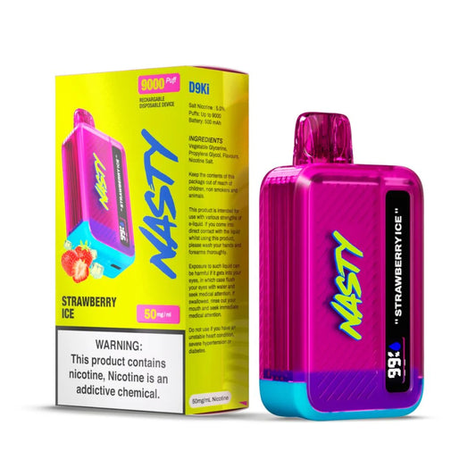 Nasty Bar 9000 puff Disposable Vape - Strawberry Ice